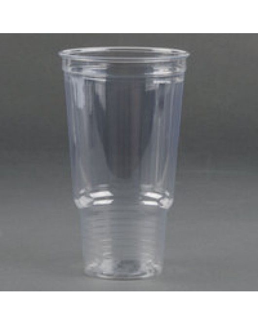 Dart: 16 oz clear plastic cups strong for smoothies and shakes 1000 per case