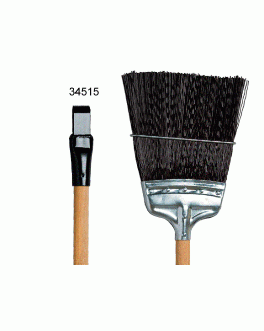 Marino: Switch Broom With Stiff Brown Fiber And Chisel End