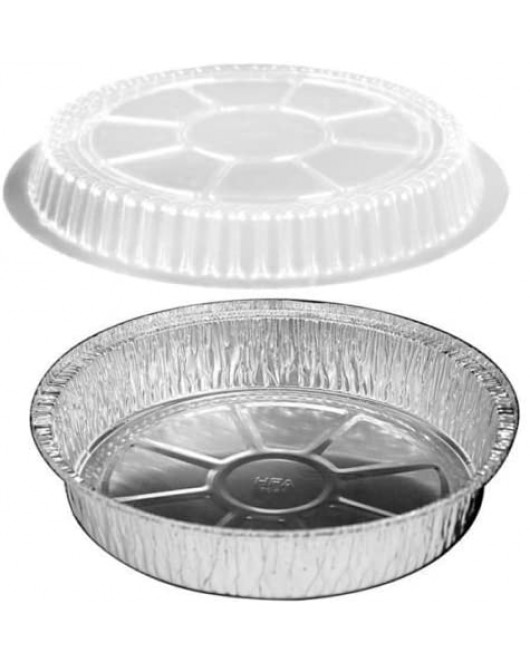 9" Dome Lids - Clear - Round Container case of 500 
