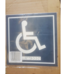 Frost 964 - Wheelchair Washroom Signage with Braille Emboss