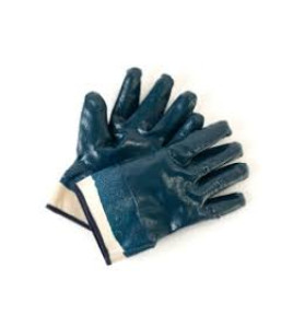 Fully coated Nitrile gloves , knit wrist 12 pairs 