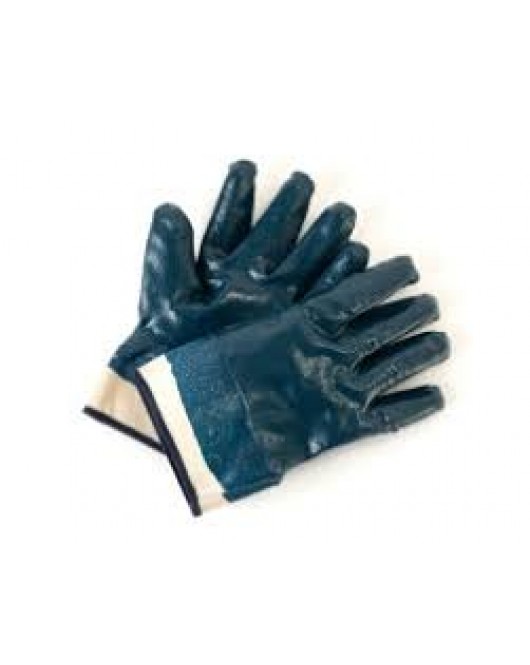 Fully coated Nitrile gloves , knit wrist 12 pairs 