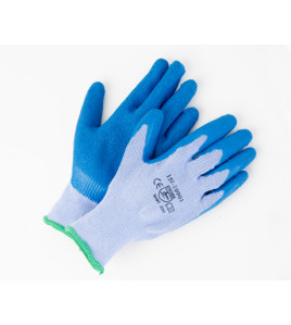 Cut and abrasion resistant RUBBER ON POLY/COTTON LINER GLOVES 12 pcs