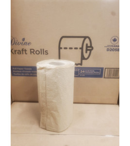 kraft paper towels 205 feet , 24 rolls 