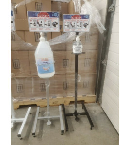 Contactless Foot Pedal Activated stand for soap/ Hand Sanitizer bottles 