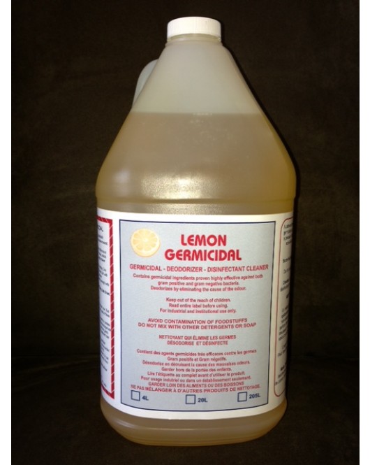 Sprakita: Lemon Germicidal - Deodorizer & Disinfectant Cleaner 4 x 4Litre Bottles