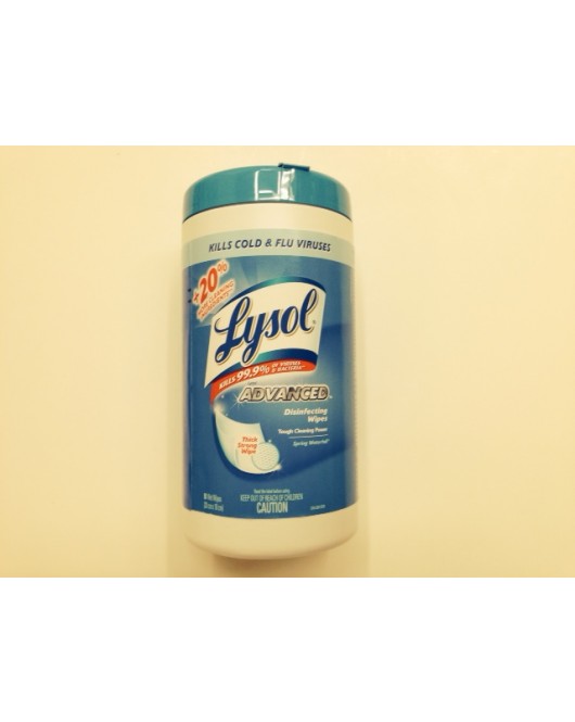 Lysol: Advanced Disinfecting Wipes 5 x 110 Wet Wipes Per Case