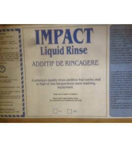 Impact Liquid dishwashing machine Rinse 4x4L Bottles 