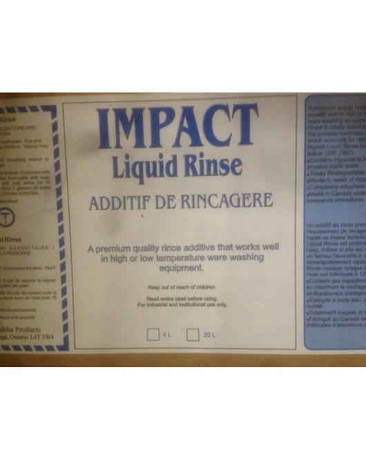 Sprakita: Impact Liquid Rinse 20L Pail