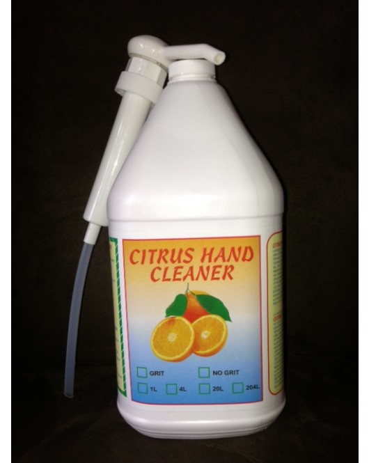 Sprakita: Citrus Waterless Hand Cleaner 4x4 Litre Bottles Per Case