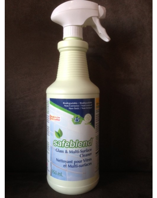 Safeblend: Glass & Multi Surface Cleaner 950mL Spray Bottle