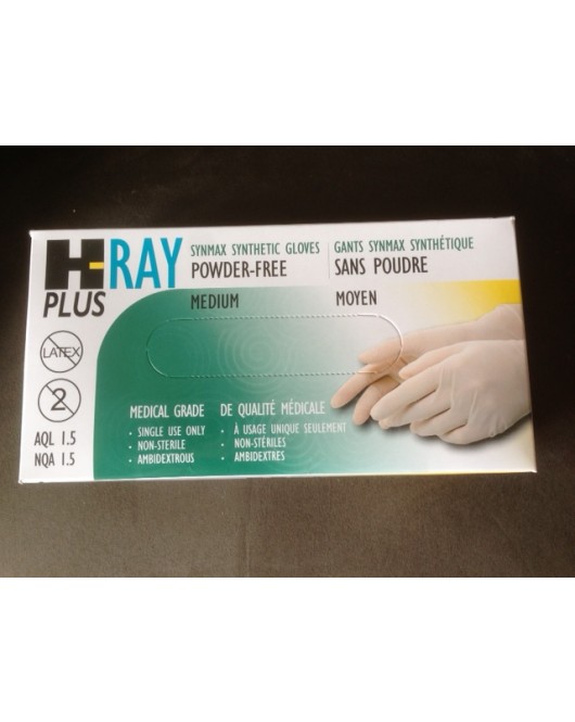 H-Ray Powder Free Synmax Synthetic Gloves 100 pcs/Box