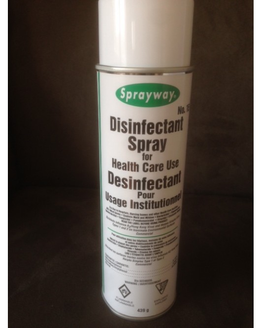 Sprayway: Disinfectant Spray For Health Care Use 12 x 15oz Spray Bottles 