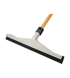 Marino: 18&quot; Heavy duty plastic MUS squeegee With 54&quot; Tapered Wood Handle
