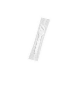 individually wrapped plastic forks 1000 case white 
