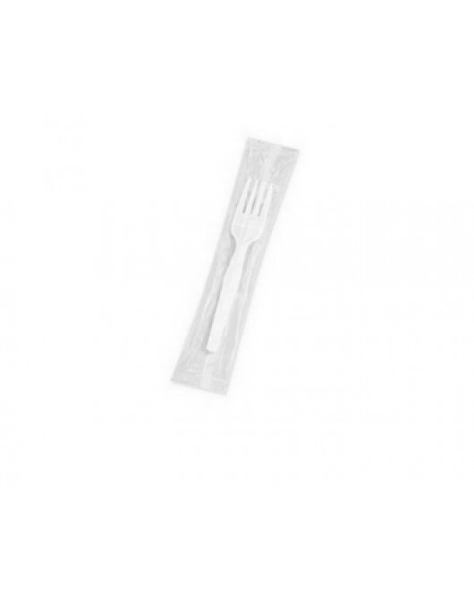 individually wrapped plastic forks 1000 case white 