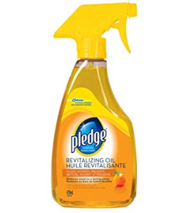 Pledge Furniture Cleaner and Polish with Natural Orange Oil - six bottles of 470ml