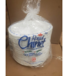 10 3/8&quot; Royal Chinet - Luncheon Paper Plate 125 Per Pkg