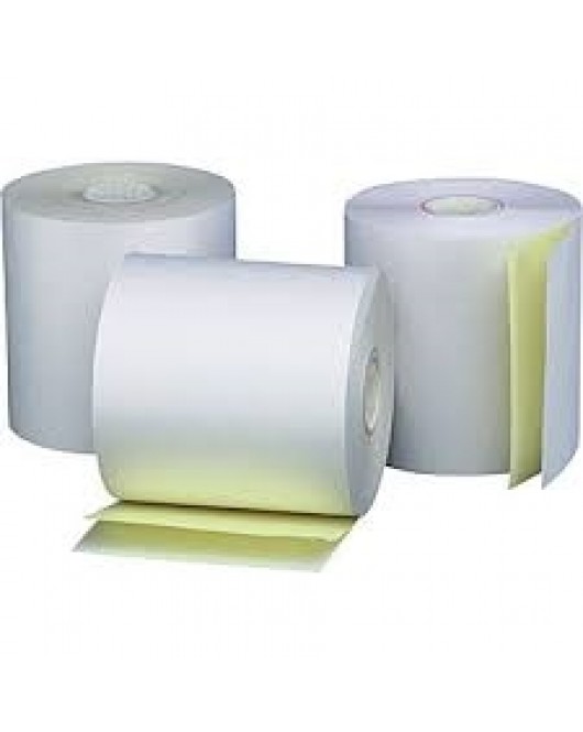 2-Ply Carbonless Cash Register Paper - 3" x 90' 50 rolls 
