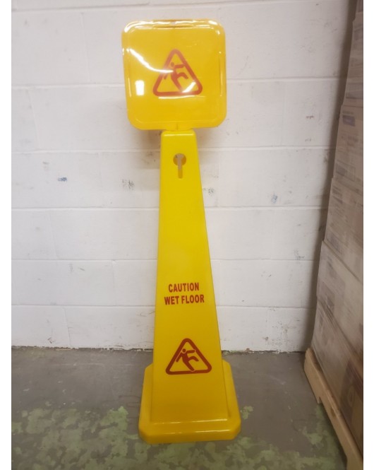 Caution wet floor safety cone 38"
