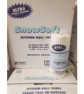 snow soft :Kitchen Roll Towels, 70 Sheets 24 rolls