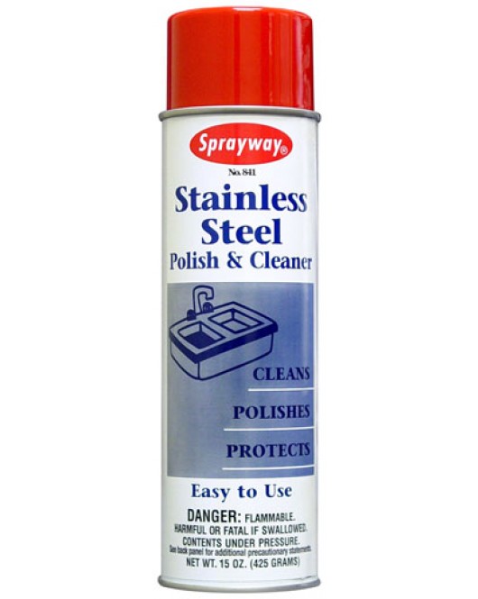 sprayway Stainless Steel Polish & Cleaner 12 x 15oz Spray Bottles