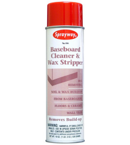 Sprayway: Baseboard Cleaner &amp; Wax Stripper 19oz Spray Bottle