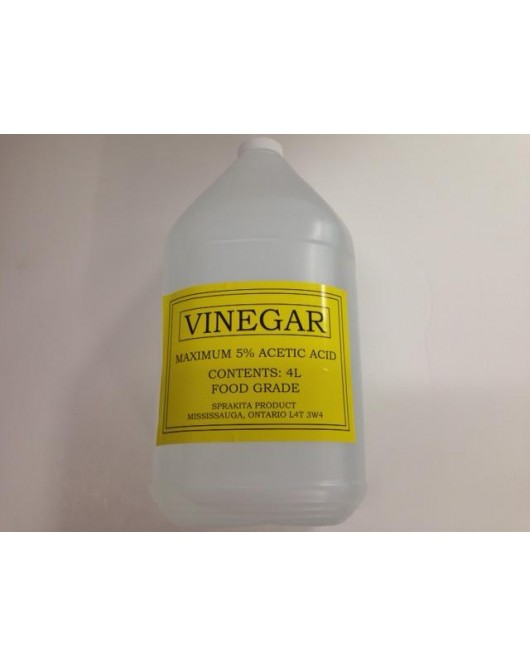 Sprakita: Vinegar Food Grade 4x4L Bottles / Case