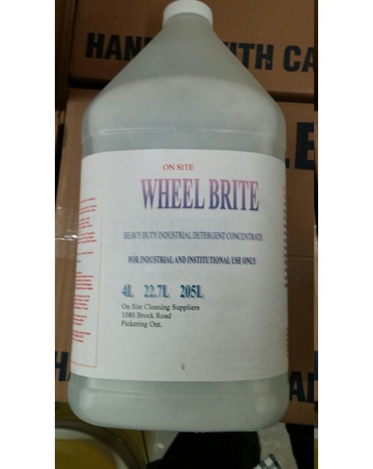 Wheel Brite heavy duty rims and aluminum surfaces cleaner 4x4L case