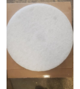 19' white polishing pad case of 5 