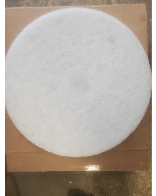 19' white polishing pad case of 5 