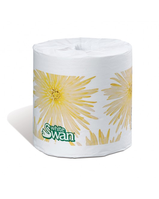 White Swan 2-Ply Standard Bathroom Tissue, White,, 429 Sheets/Roll, 48/CT