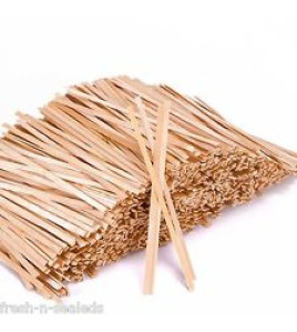 Stir Sticks (Slim Coffee Stirrers) 10 x 1000 Case 5.5&quot;, Wooden