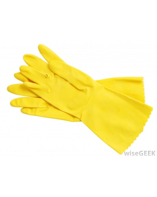 yellow dish washing gloves 1 pair 