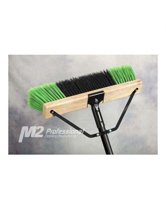 18" Ryno soft Push broom Complete Combo medium stiff bristles 