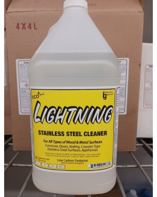 Lightning stainless steel cleaner 4 liter bottles