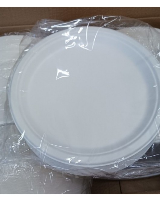 9" sugarcane round plates pack of 125 