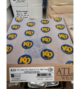 wax paper 12x12 printed KD 500 box 