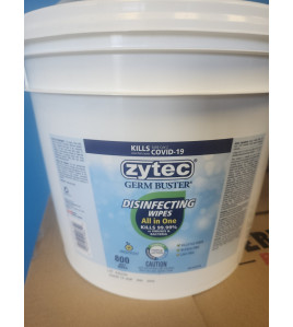 Disinfecting wipes 800 sheets in tube , Zytec Germ Buuster 